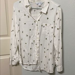 Old Navy Succulent Button Up Shirt